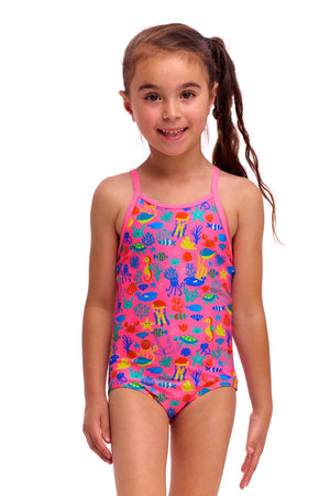 Funkita Toddler Girls Printed One Piece - Fishilicious