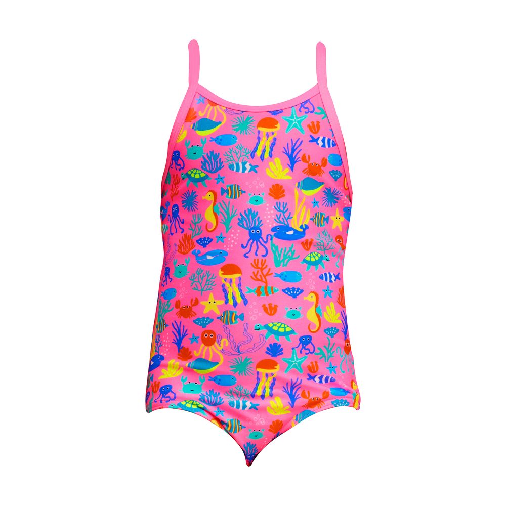 Funkita Toddler Girls Printed One Piece - Fishilicious