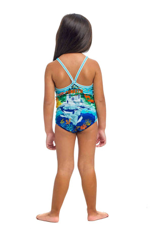 Funkita Printed Toddler Girls One Piece - Wildermess