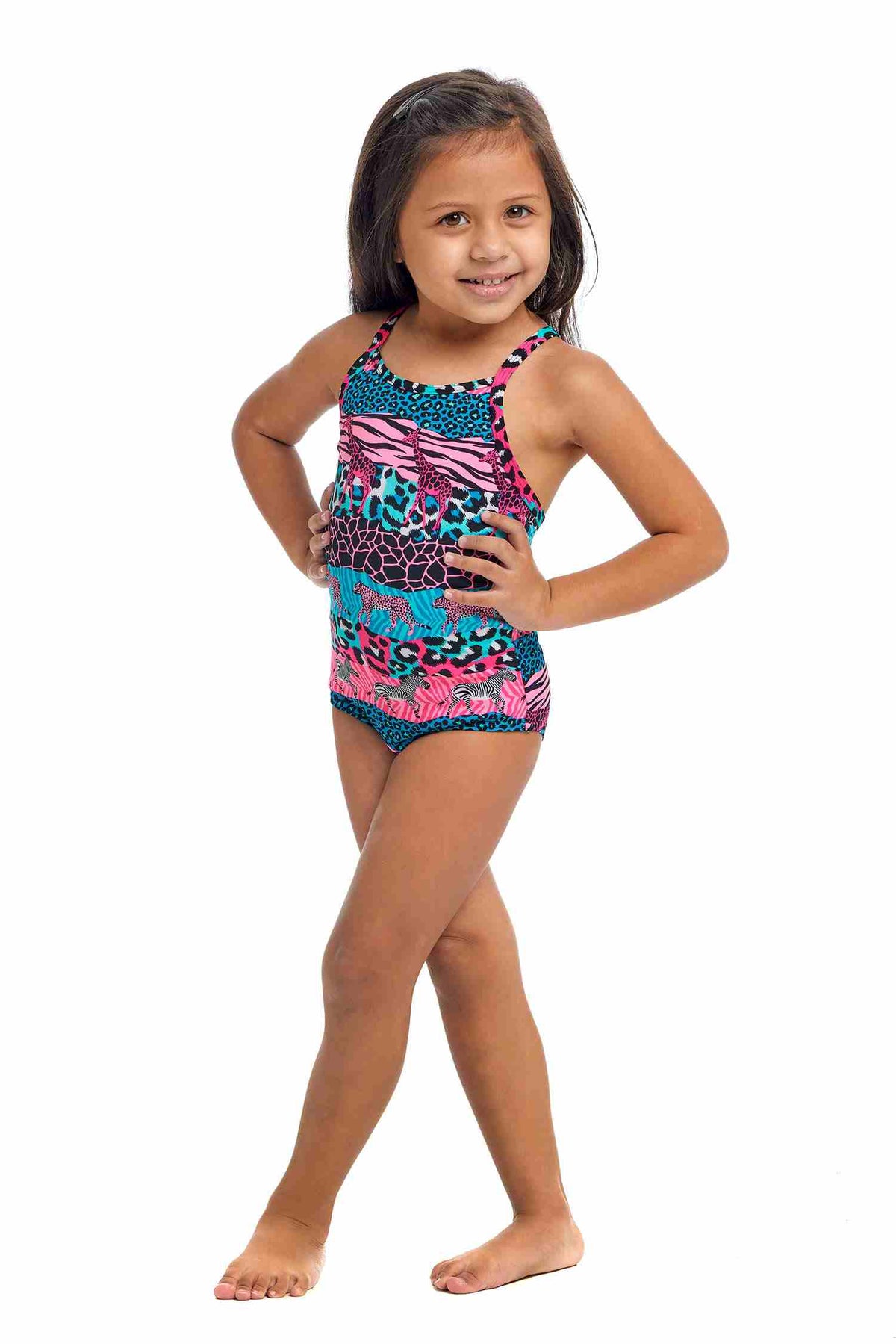 Funkita Printed Toddler Girls One Piece - Wild Things