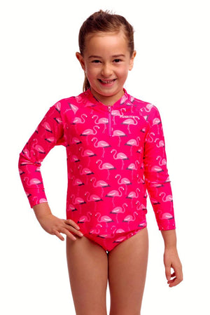 Funkita Toddler Girls Zippy Rash Vest - Flaming Go Gos