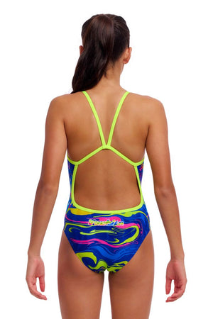 Funkita Girls Single Strap One Piece Dammed
