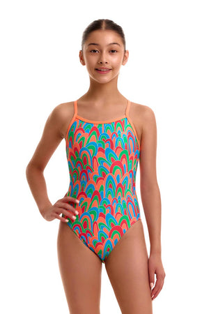 Funkita Girls Single Strap One Piece - Hush Puffy