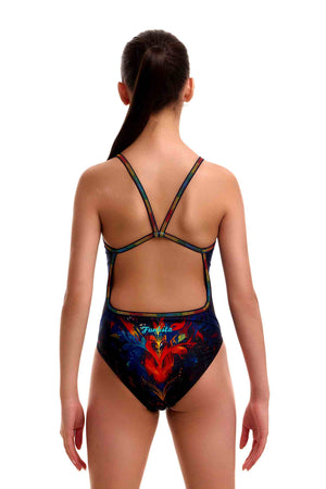 Funkita Girls Single Strap One Piece - Meow Baby