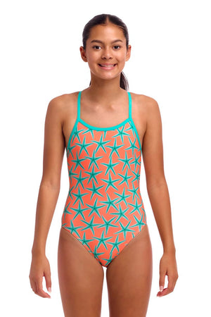 Funkita Girls Single Strap One Piece - Stars Below