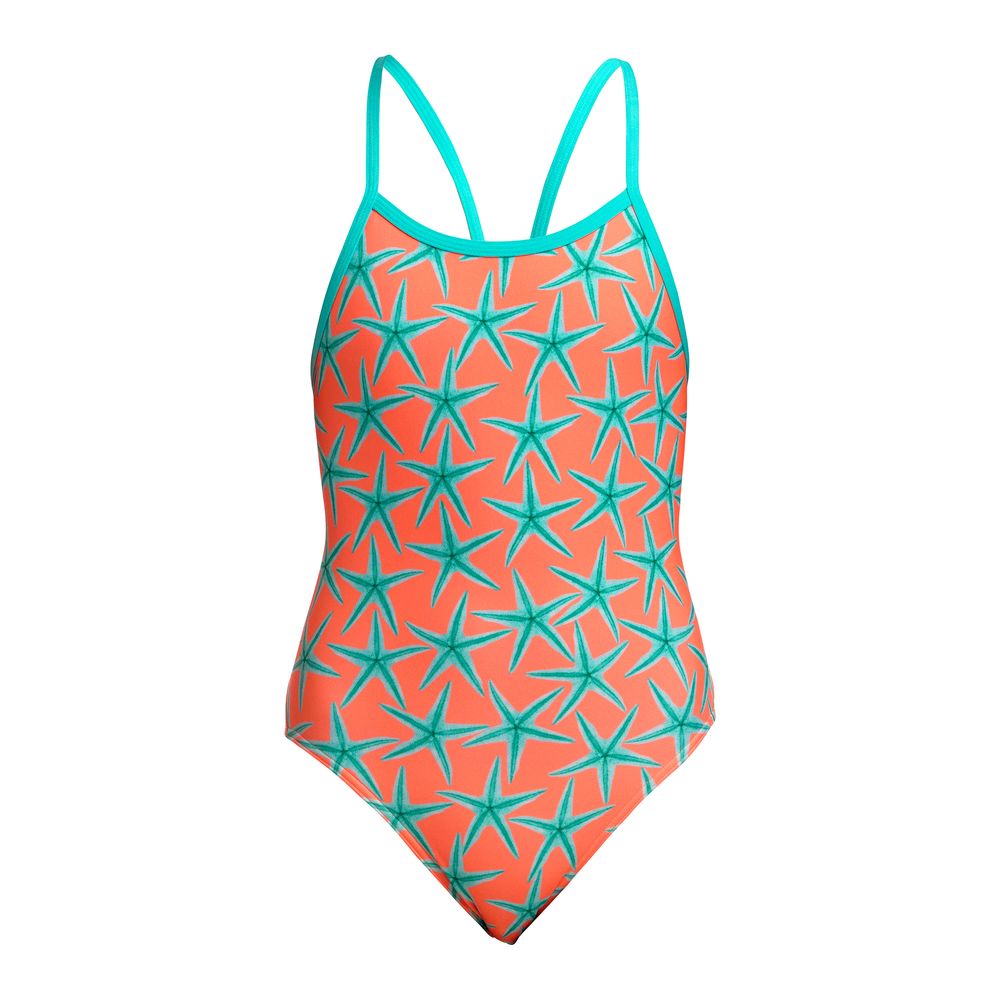 Funkita Girls Single Strap One Piece - Stars Below