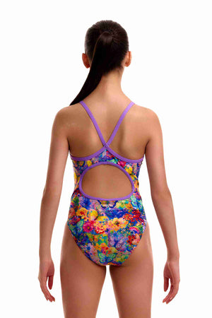 Funkita Girls Diamond Back One Piece - Austin Flowers