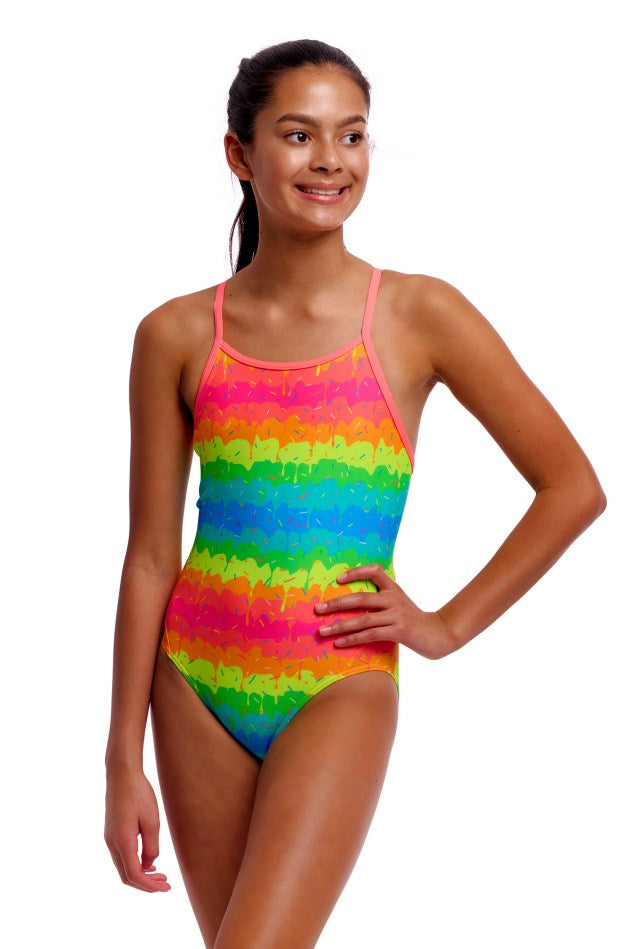 Funkita Girls Diamond Back One Piece - Melting Mayhem