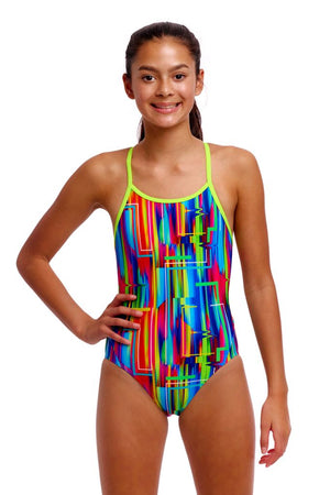 Funkita Girls Diamond Back One Piece The Glitch