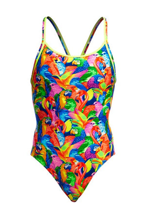 Funkita Ladies Diamond Back One Piece - Bright Birds