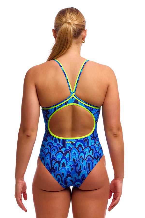 Funkita Ladies Diamond Back One Piece - Hill Billy Blues
