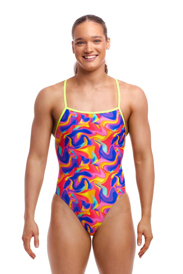 Funkita Ladies Strapped In One Piece - Summer Swirl