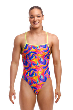 Funkita Ladies Strapped In One Piece - Summer Swirl