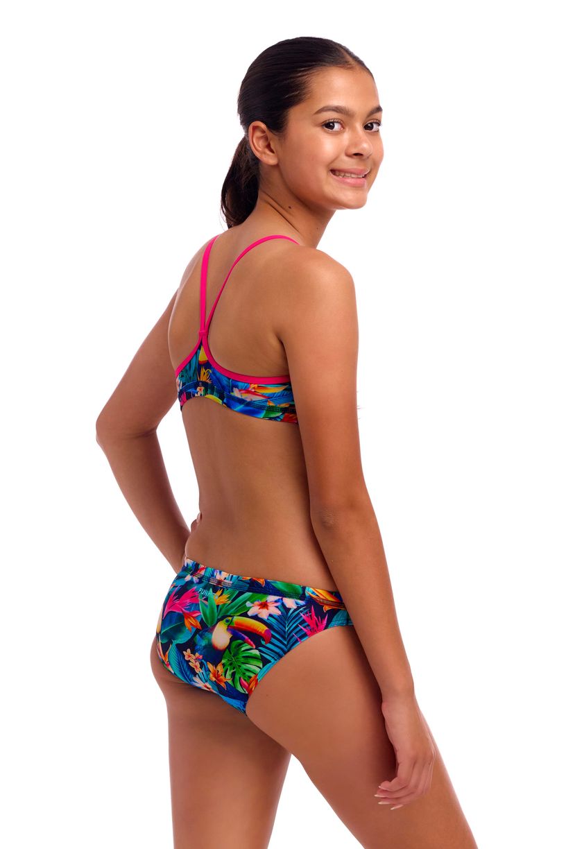 Funkita Girls Racerback Two Piece - Birdie Wordie