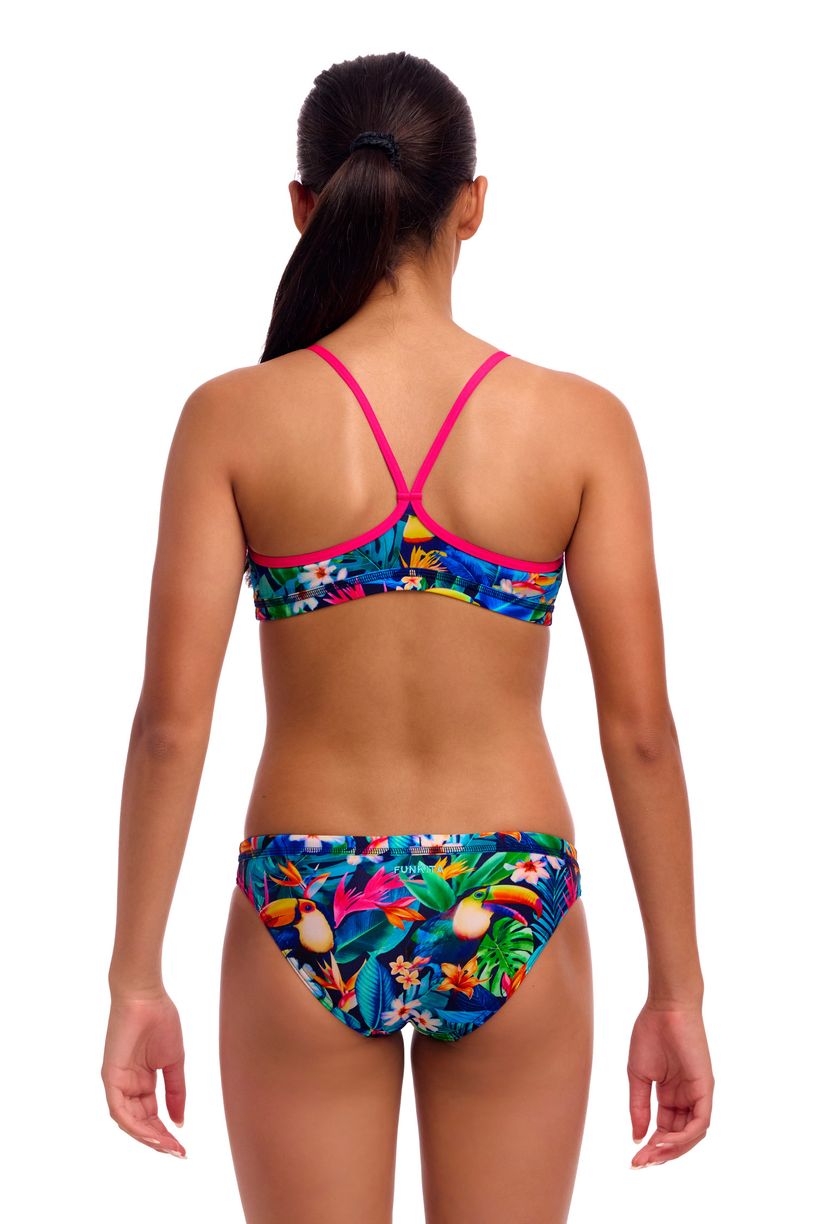 Funkita Girls Racerback Two Piece - Birdie Wordie
