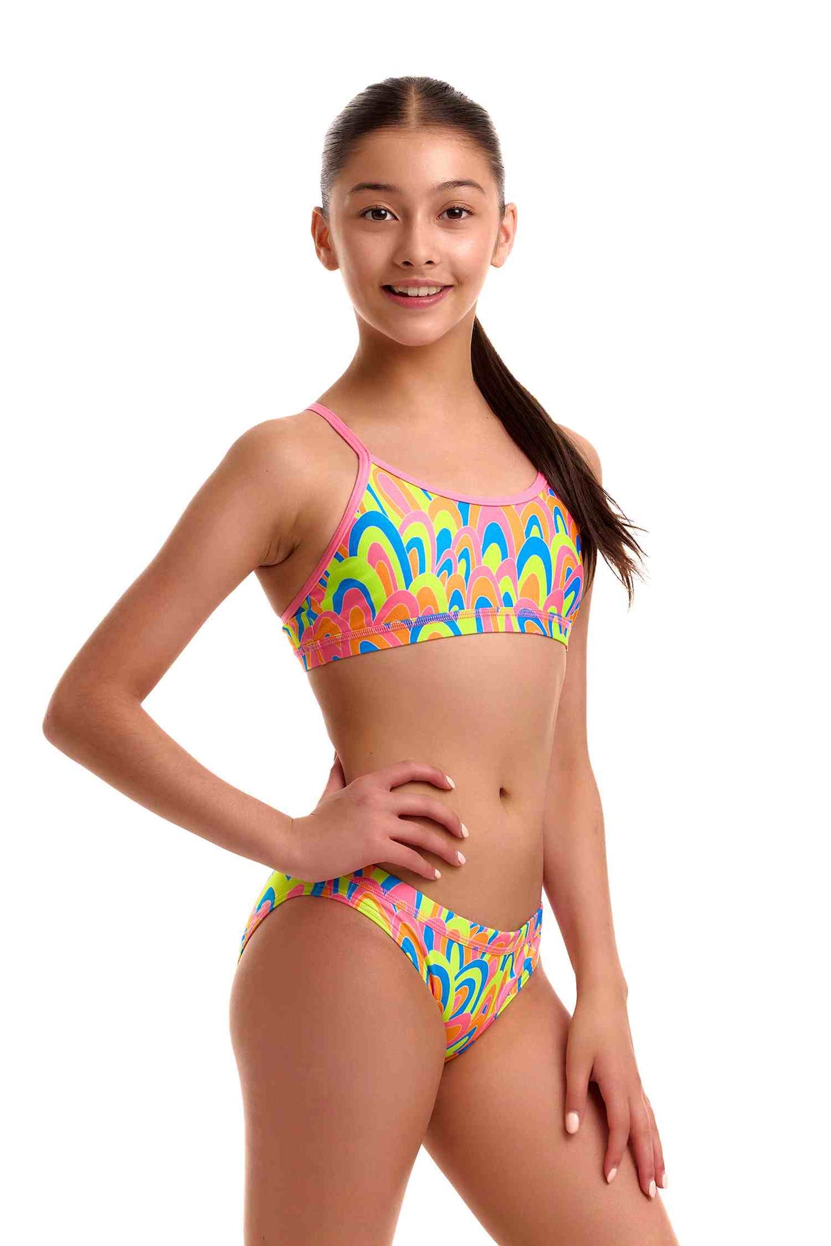 Funkita Girls Racerback Two Piece - Hillary Puff