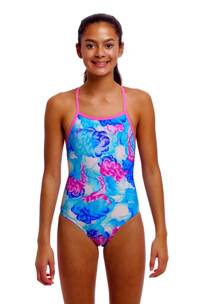 Funkita Girls Tie Me Tight One Piece Cloud Street