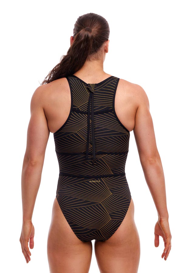 Funkita Ladies Hi Flyer One Piece - Gold Weaver