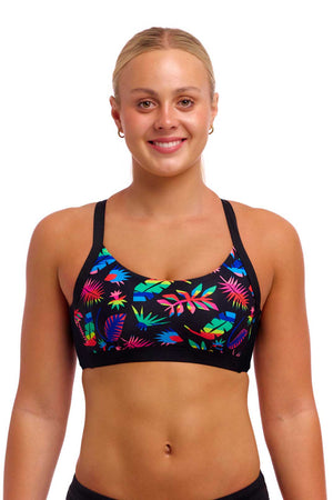 Funkita Ladies Hold Steady Crop Top - Lost Leaf