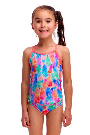 Funkita Toddler Girls Swim Steady Tankini & Brief - Tickle Pink