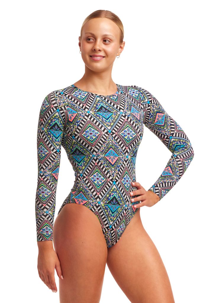 Funkita Ladies Long Shot One Piece - Weave Please