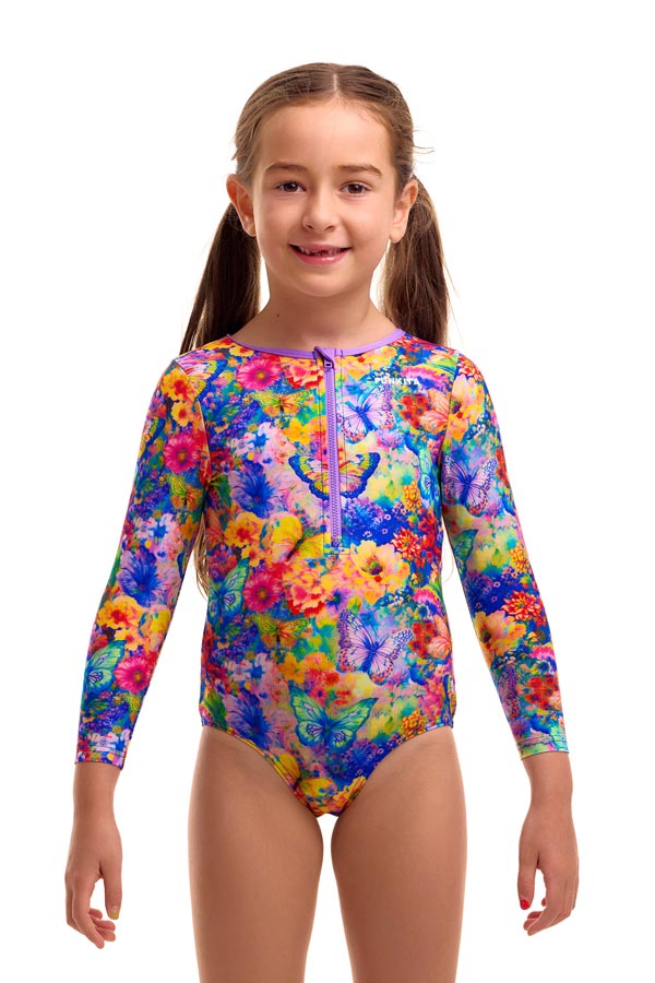 Funkita Toddler Girls Sun Cover One Piece - Austin Flowers