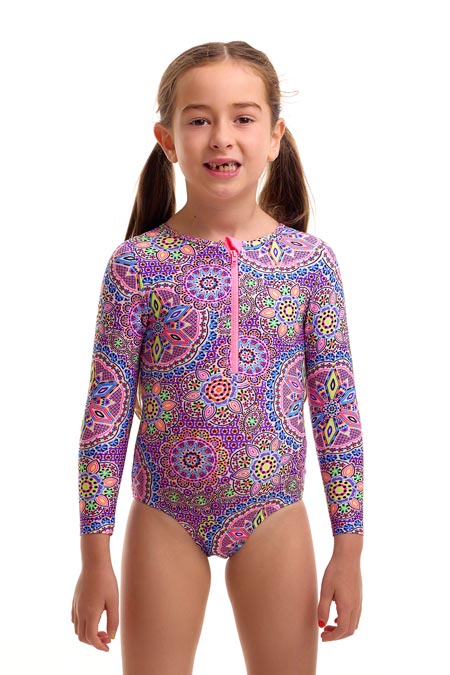 Funkita Toddler Girls Sun Cover One Piece - Love Lacy