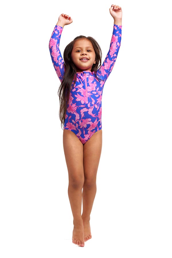 Funkita Toddler Girls Sun Cover One Piece - Perfect Petals