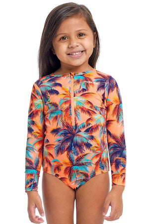 Funkita Sun Cover Toddler Girls One Piece - Sand Storm