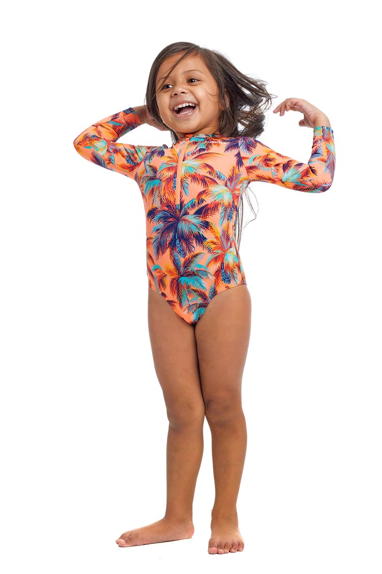 Funkita Sun Cover Toddler Girls One Piece - Sand Storm