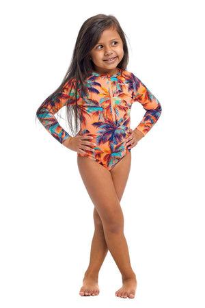 Funkita Sun Cover Toddler Girls One Piece - Sand Storm