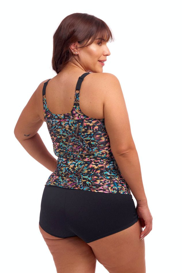 Funkita Ladies Scoop Neck Tankini - Copper Cluster