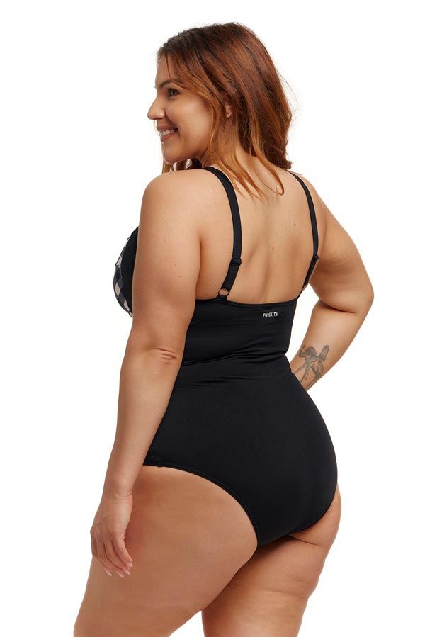 Funkita Ladies Ruched One Piece - Check Deck