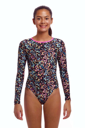 Funkita Girls Long Shot One Piece - Copper Cluster