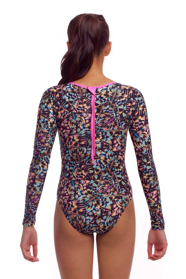 Funkita Girls Long Shot One Piece - Copper Cluster