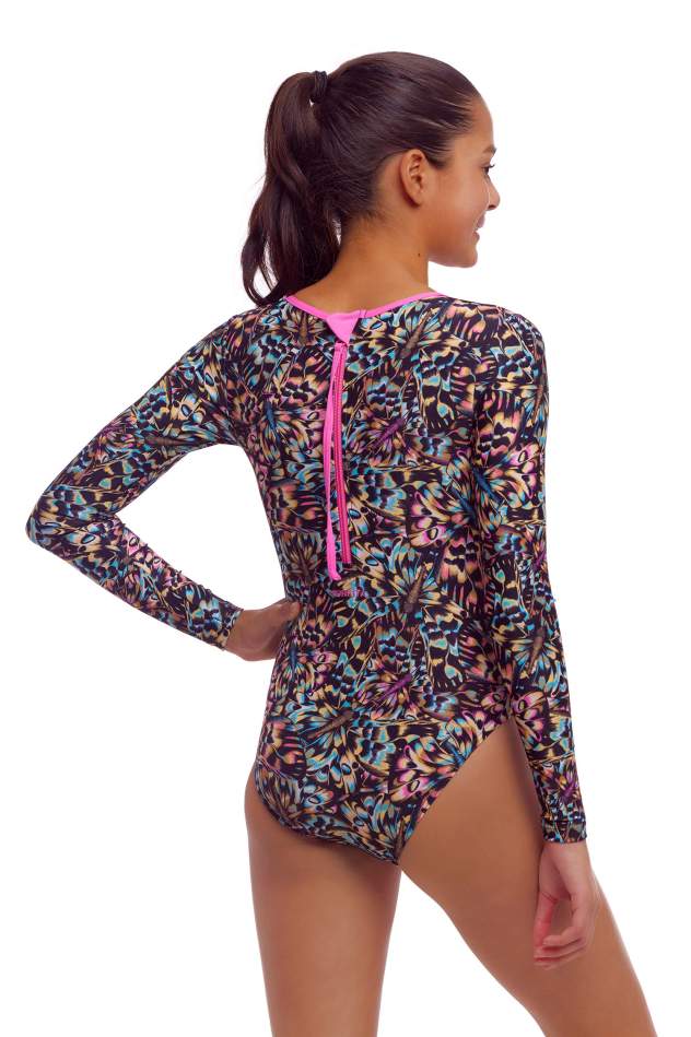 Funkita Girls Long Shot One Piece - Copper Cluster