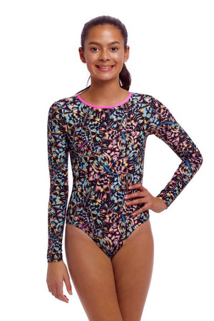 Funkita Girls Long Shot One Piece - Copper Cluster