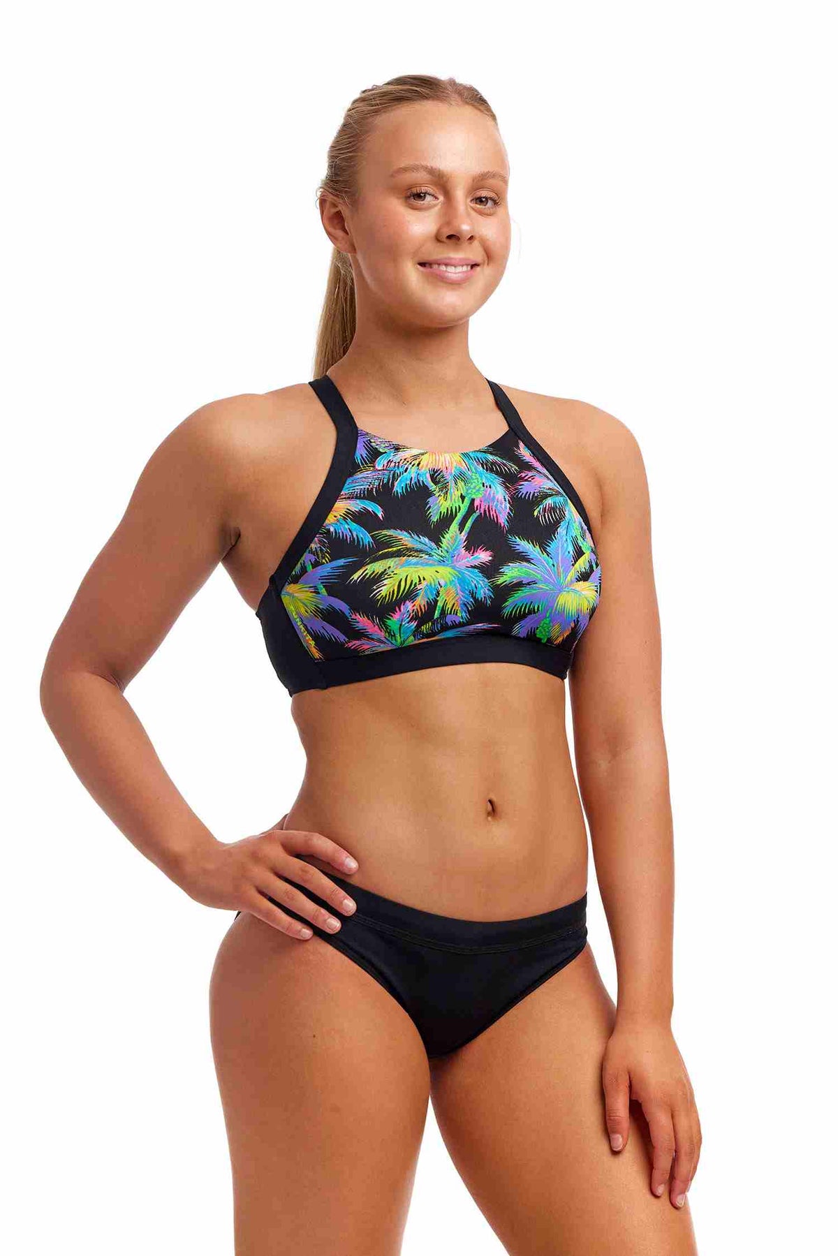 Funkita Ladies Hi Light Swim Top - Paradise Please