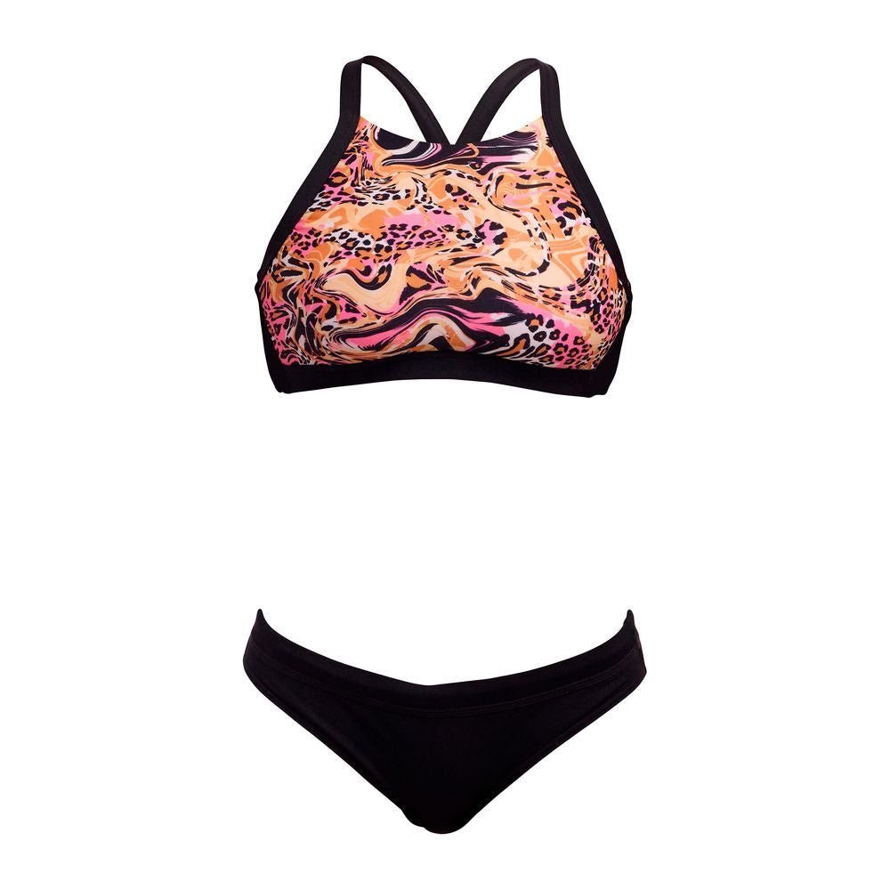 Funkita Ladies Hi Light Swim Top - Tipsy Tiger