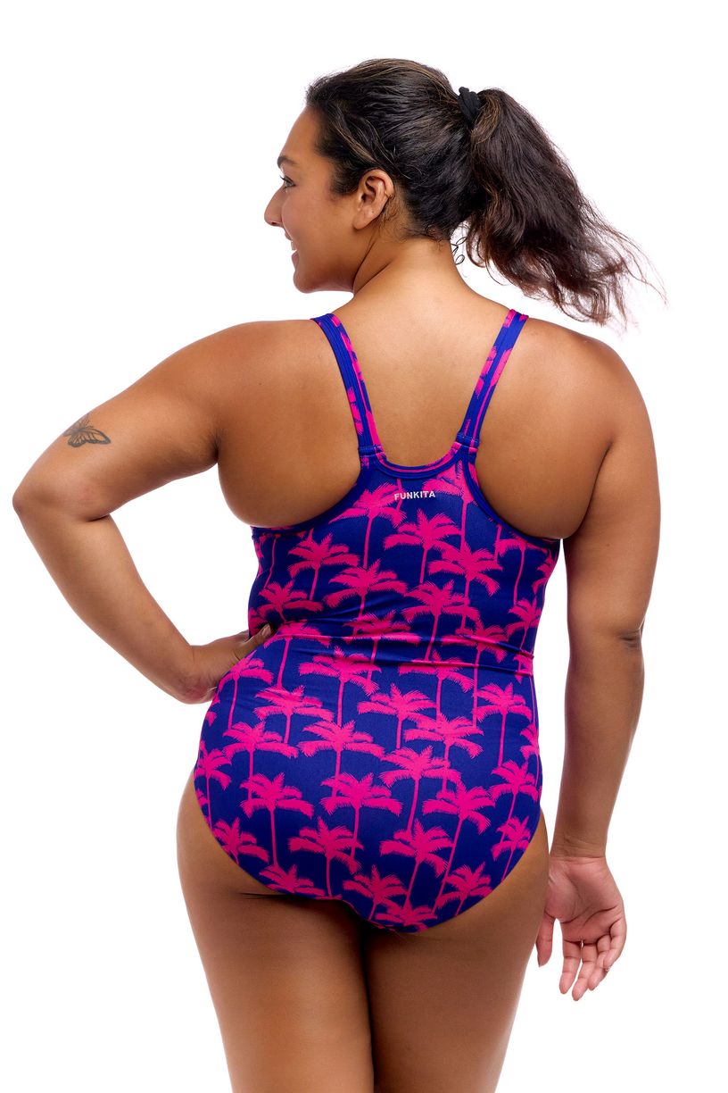Funkita Ladies Locked In Lucy One Piece - Pinky Palms