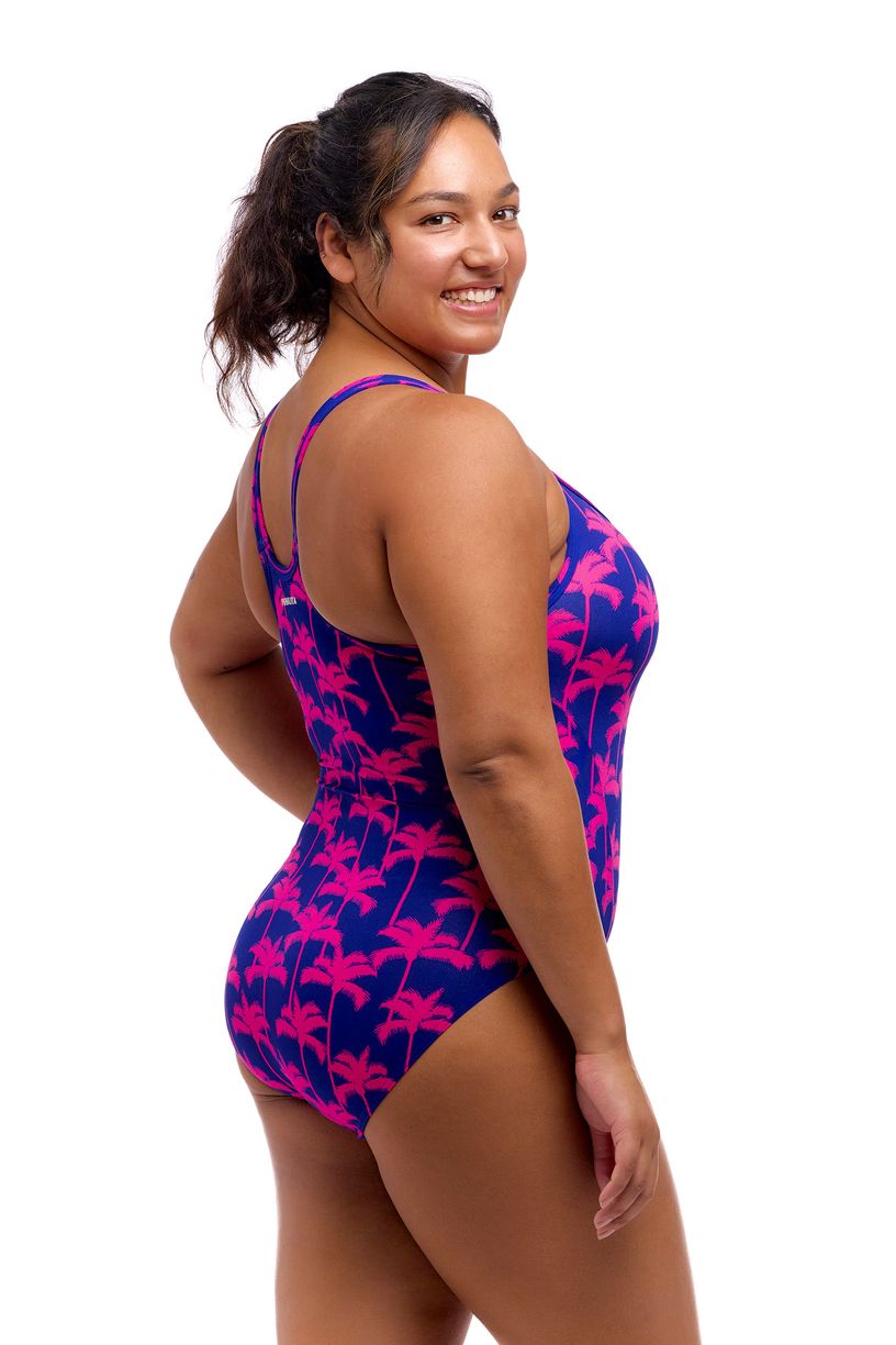 Funkita Ladies Locked In Lucy One Piece - Pinky Palms