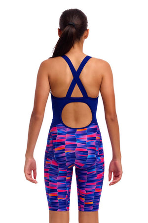 Funkita Girls Fast Training One Piece - Warped Waves