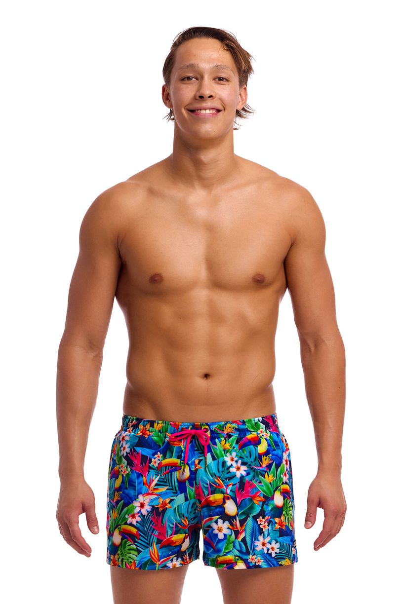 Funky Trunks Mens Shorty Shorts Short - Birdie Wordie