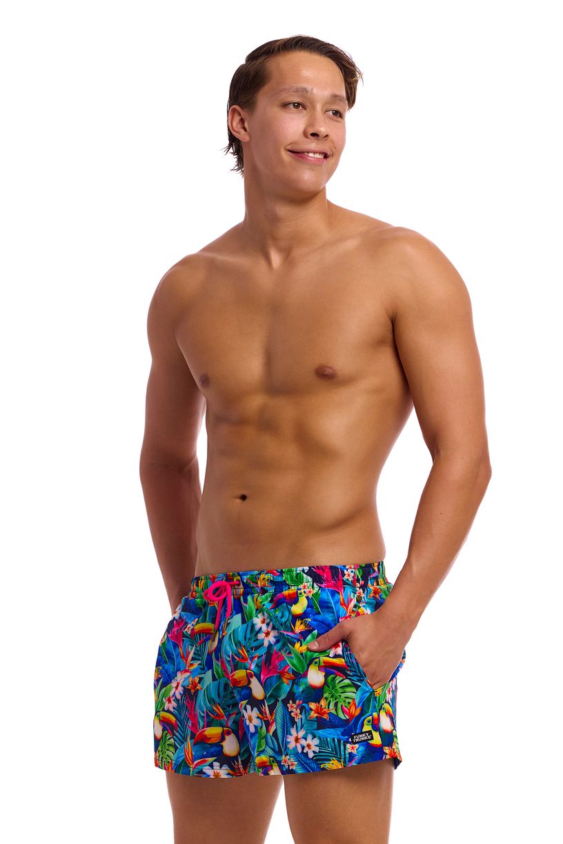 Funky Trunks Mens Shorty Shorts Short - Birdie Wordie