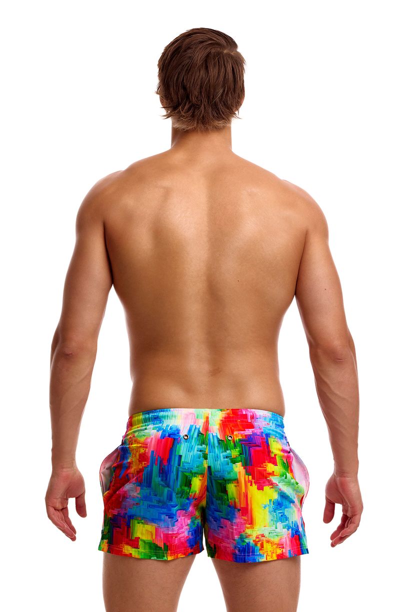 Funky Trunks Mens Shorty Shorts Short - Falling Colours image 1