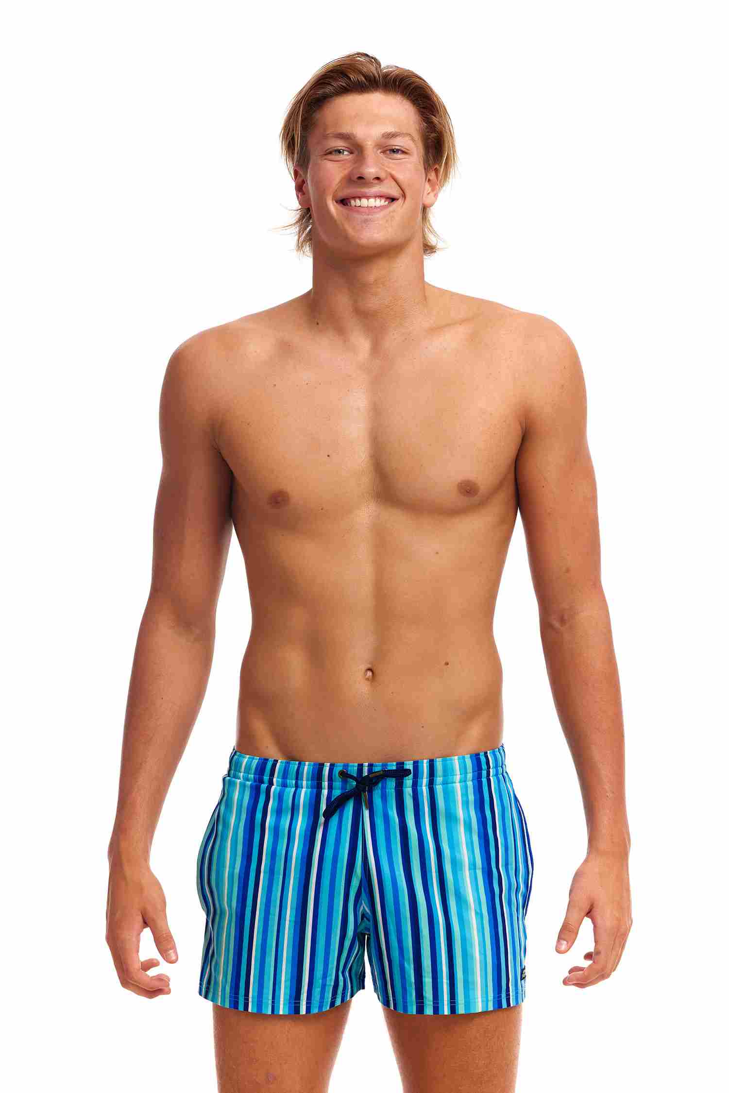 Funky Trunks Mens Shorty Shorts Short - Lane Lines