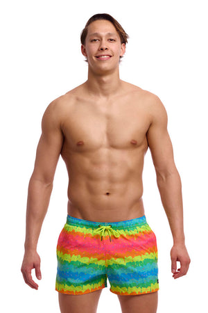 Funky Trunks Mens Shorty Shorts - Melting Mayhem