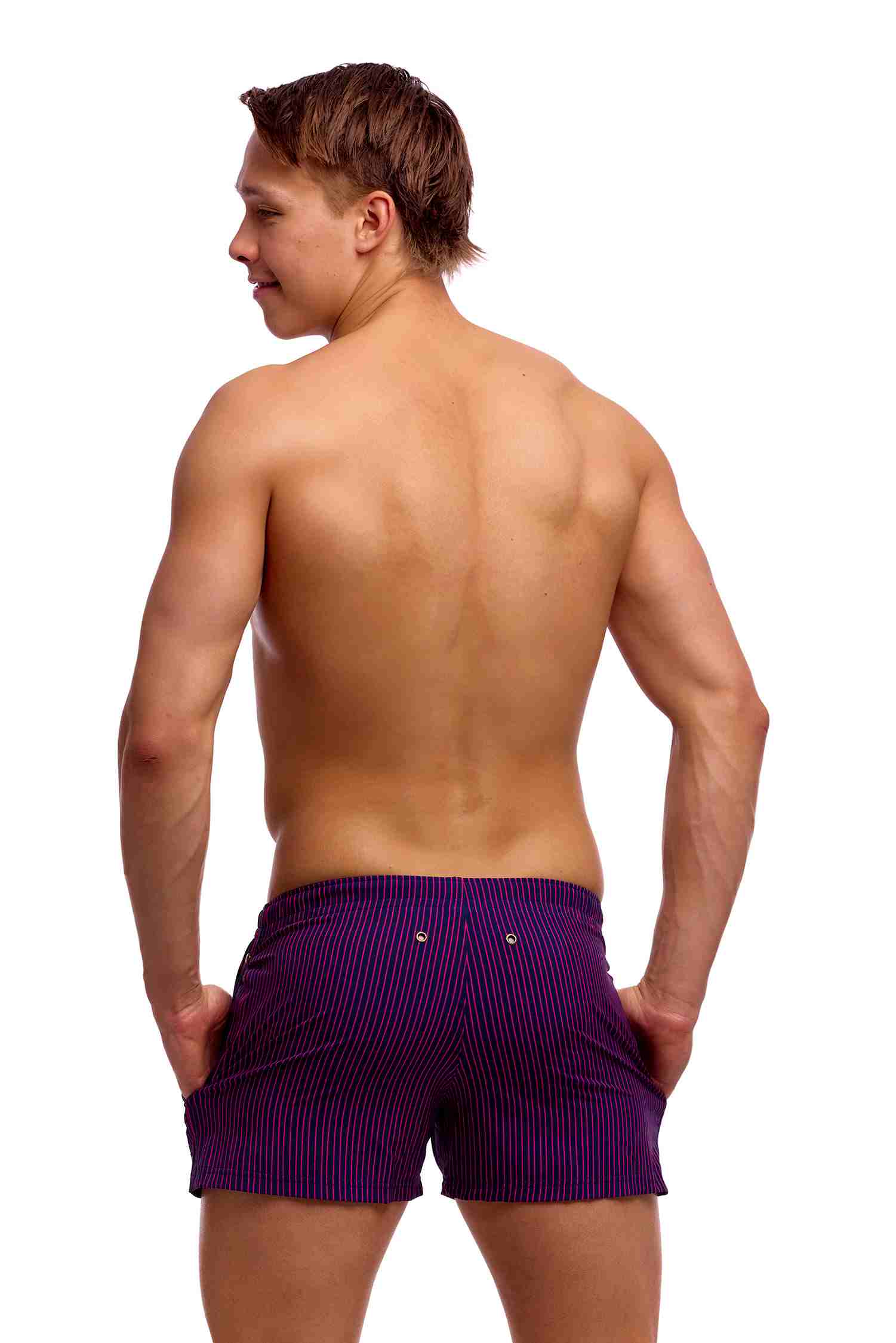 Funky Trunks Mens Shorty Shorts - Peach Tea