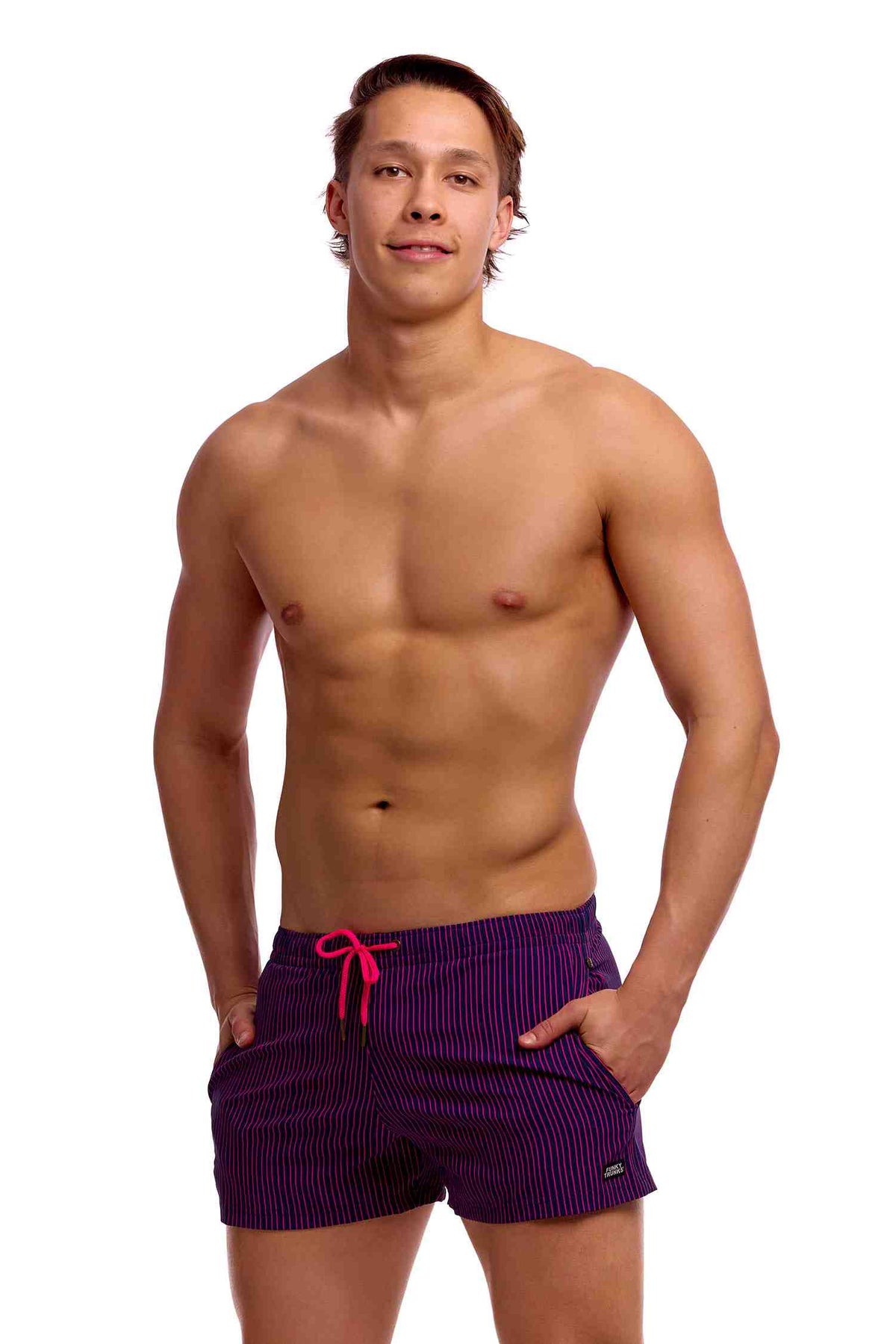 Funky Trunks Mens Shorty Shorts - Peach Tea