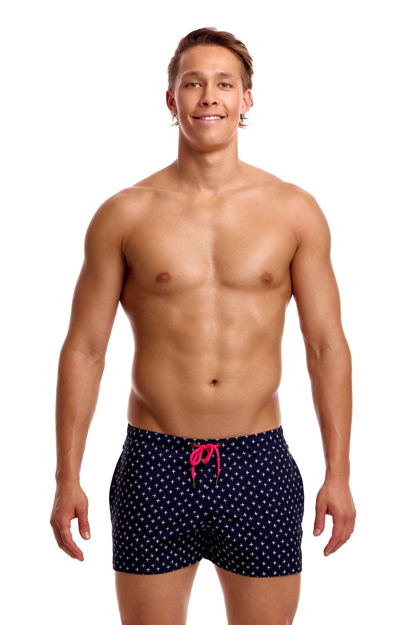 Funky Trunks Mens Shorty Shorts Short - Very Cross image 1